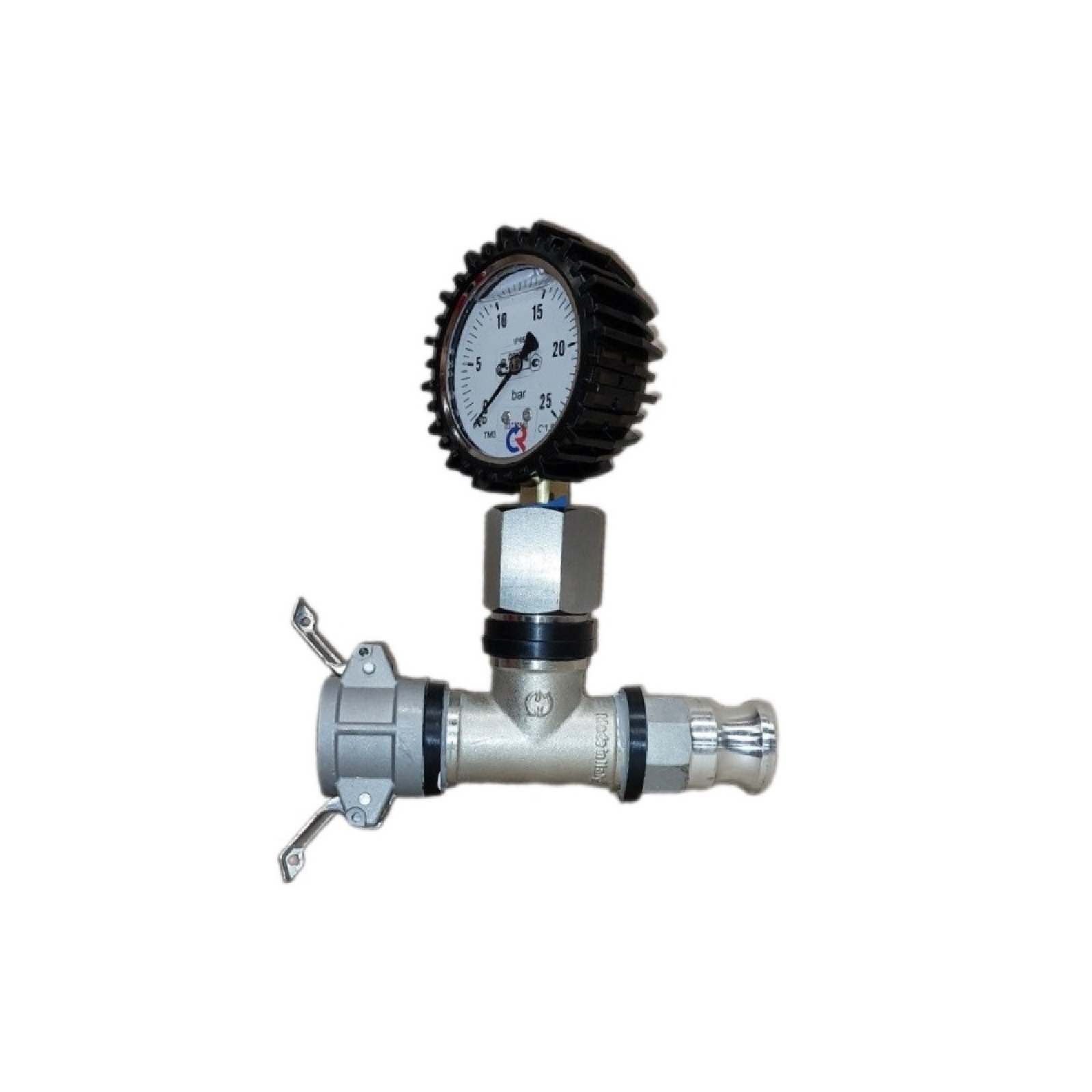 манометр с разделителем на переставном тройнике