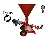 Инъекционный шнековый насос Титан-706-ЛБ-Р с реверсом, мембранный манометр, стальной бункер