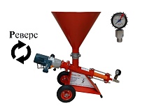 Инъекционный шнековый насос Титан-706-ЛБ-Р с реверсом, мембранный манометр, стальной бункер