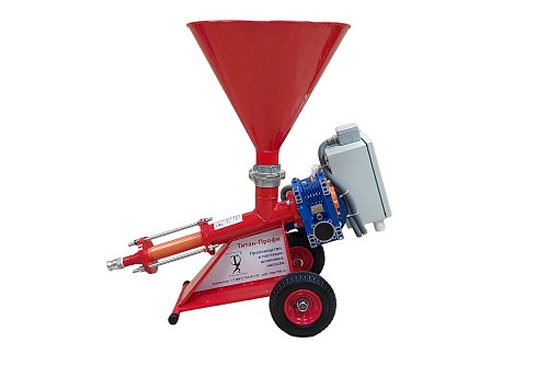 Инъекционный шнековый насос Титан-Профи-ДМБ-У, дистанционное управление, стальной бункер