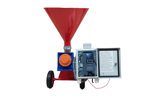 Инъекционный шнековый насос Титан-Профи-ДМБ-У, дистанционное управление, стальной бункер